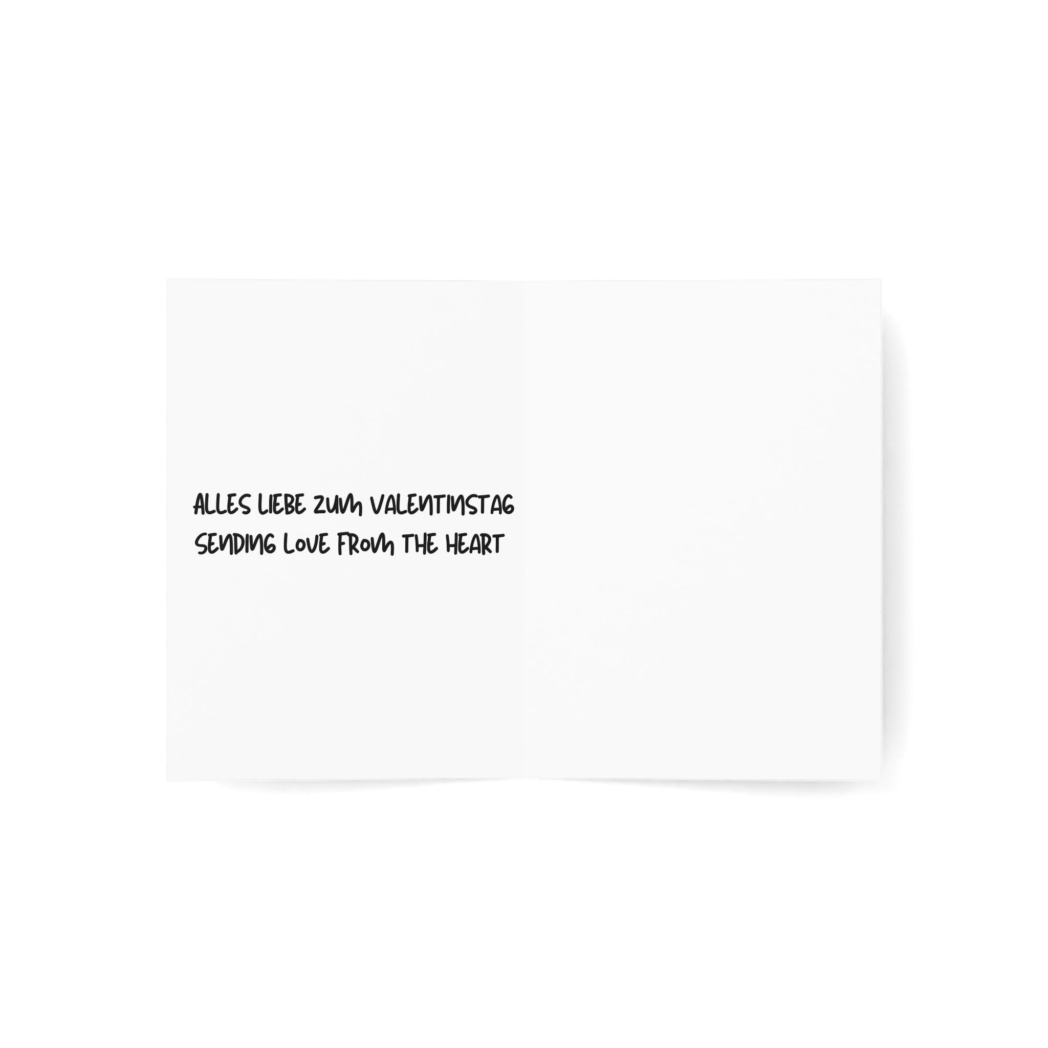 German Valentine Card | Alles Liebe | Romantic Fachwerk House Card | European Love Card | Old World Valentine | Watercolor House Card