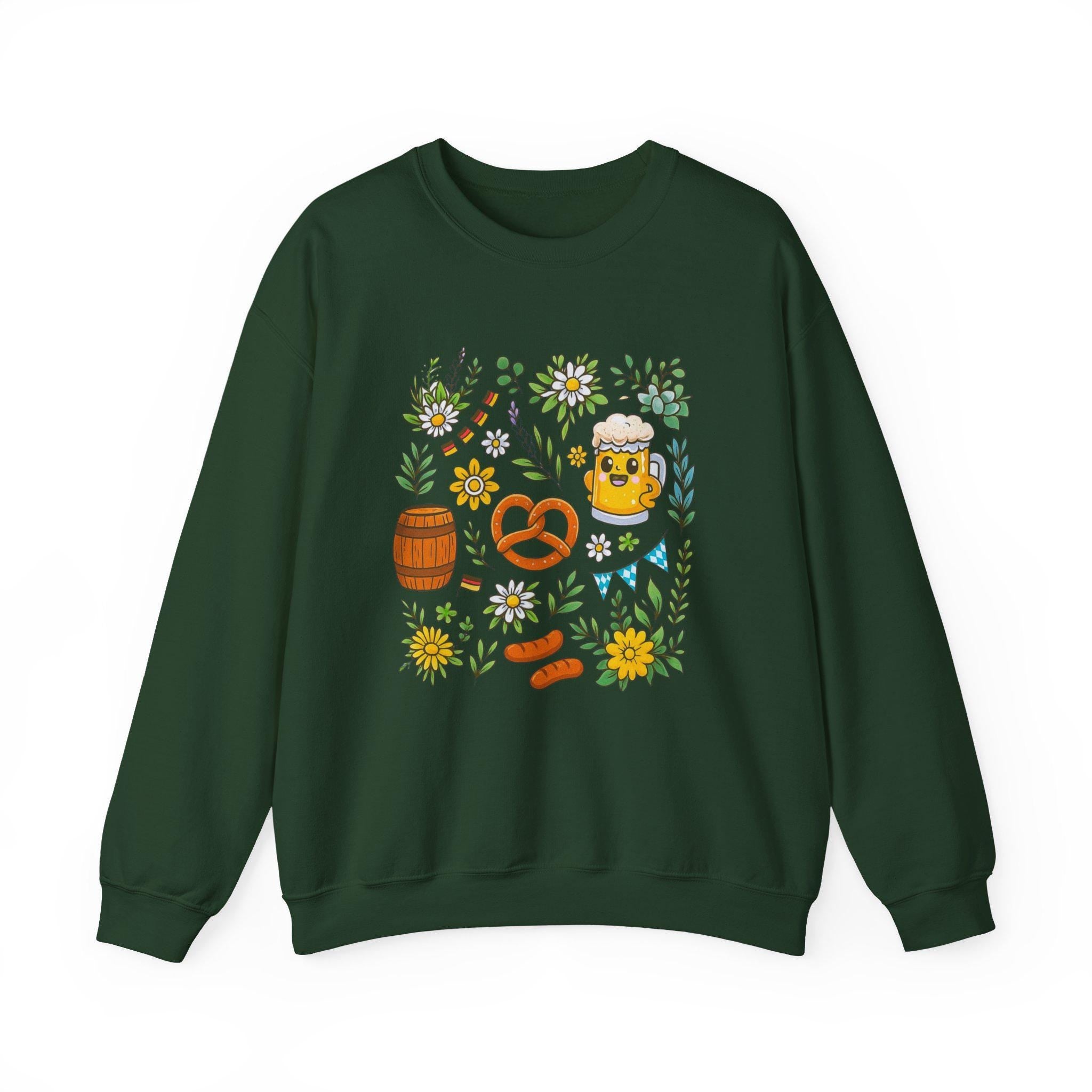 Bavarian Oktoberfest Crewneck, German Heritage Sweatshirt, Oktoberfest Outfit, Alpine Beer Festival Jumper, Unisex Bavarian Clothing