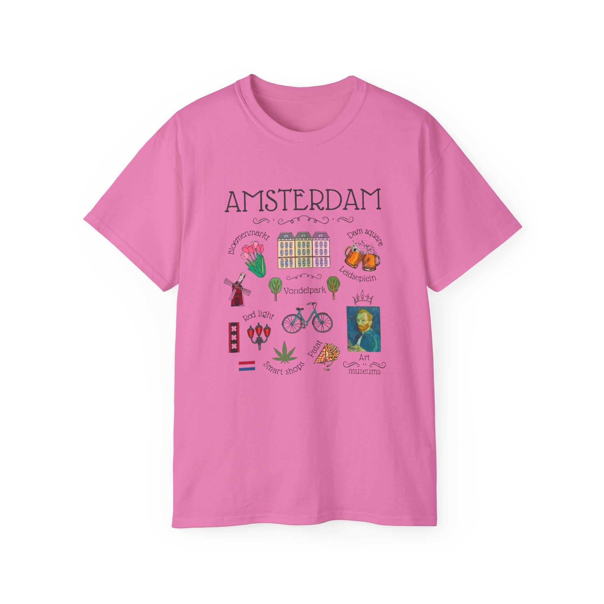 Amsterdam Shirt | Netherlands Travel Tee | Minimalist Dutch Graphic T-Shirt | Europe Vacation Shirt | Holland Souvenir Gift