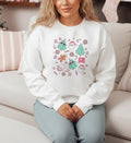 Kawaii Nurse Christmas Sweatshirt , Cute Medical Holiday Crewneck , Santa & Scrubs Xmas Sweater for Nurses, Doctors, Healthcare Workers