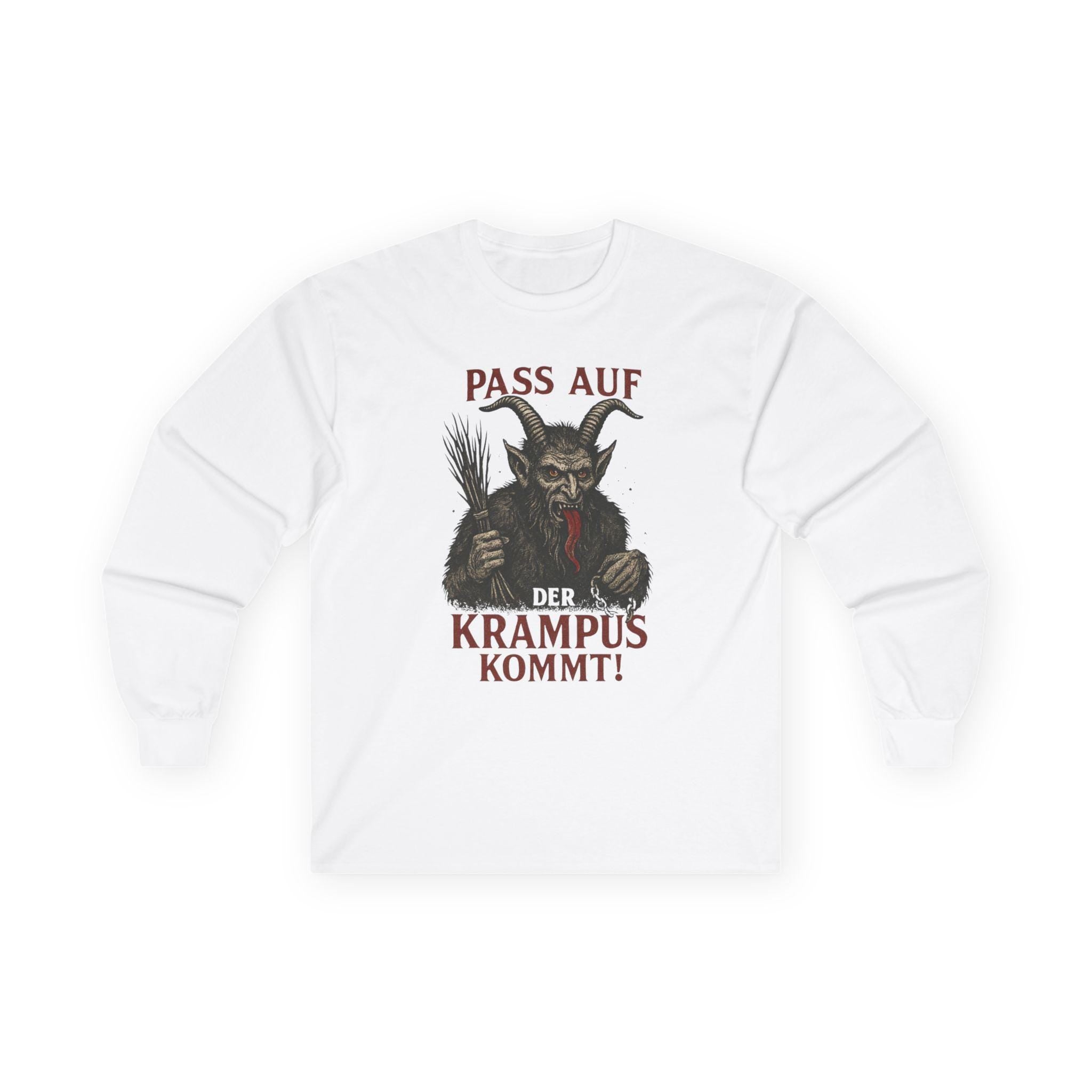 Krampus Long Sleeve Shirt • German Christmas Horror Tee • Scary Holiday Shirt • Alpine Folklore Sweatshirt • Dark Christmas Aesthetic