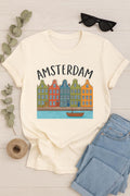 Amsterdam Canal Houses Shirt • Dutch Travel Tee • Netherlands Graphic Tee • Cute Amsterdam T-Shirt • Holland Travel Gift
