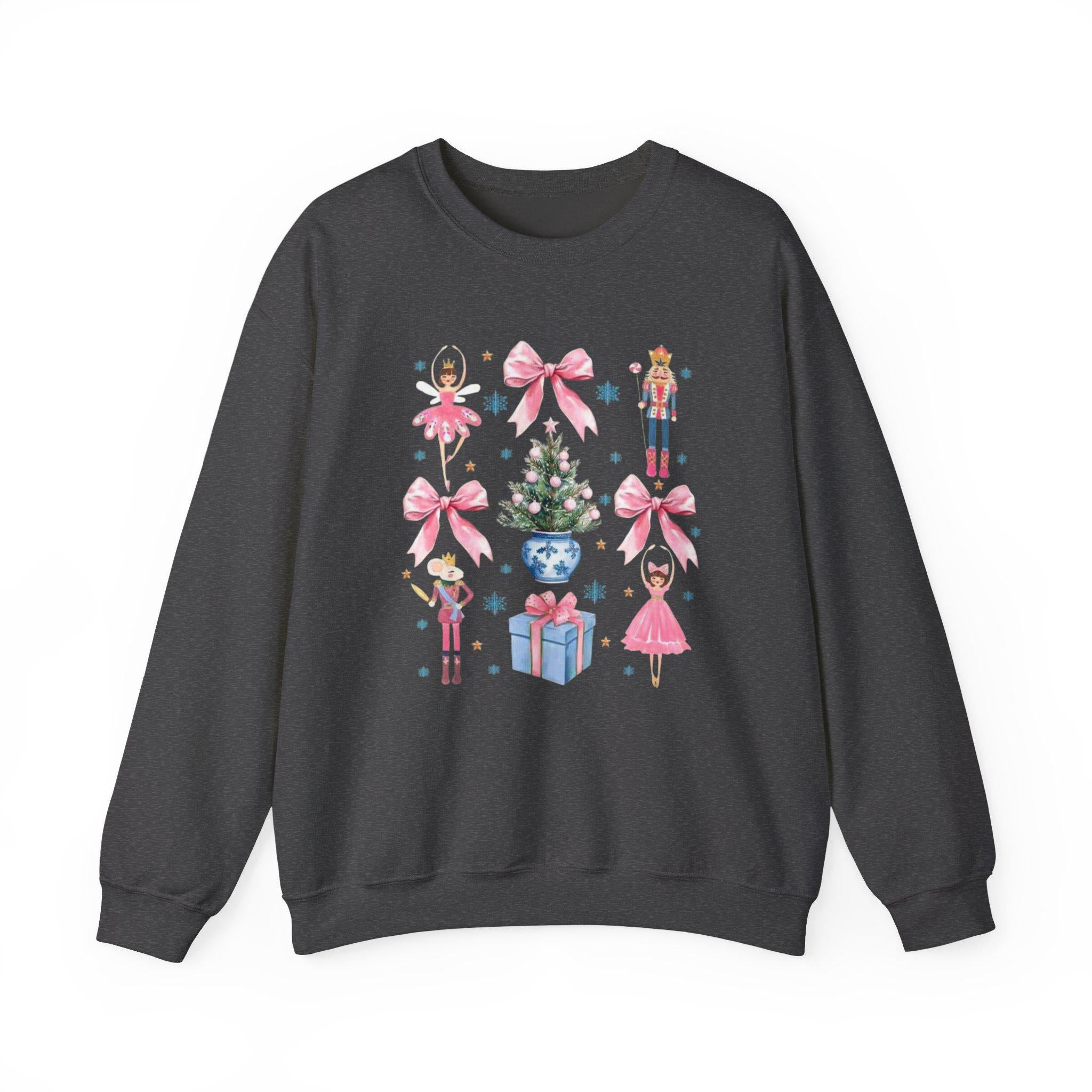 Ballet Christmas Sweatshirt: Nutcracker Holiday Crewneck
