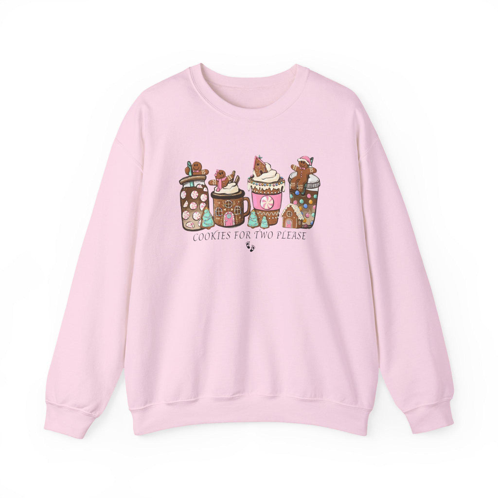 Cookies for Two Pregnancy Sweatshirt • Cute Christmas Maternity Crewneck • Holiday Mom-to-Be Gift