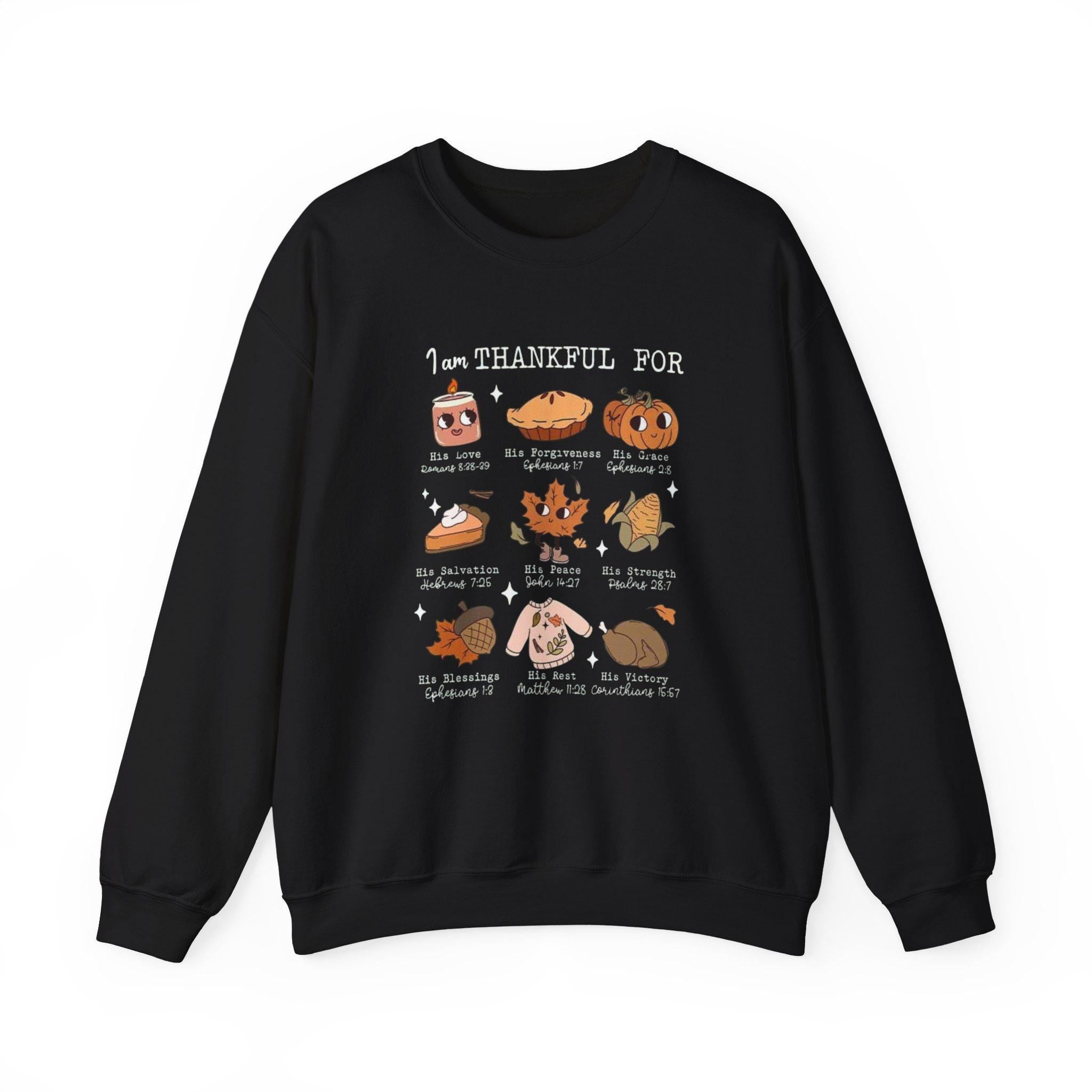 Thankful Thanksgiving Sweatshirt, Cozy Fall Crewneck, Autumn Aesthetic Sweater, Grateful Pullover, Unisex Thanksgiving Shirt