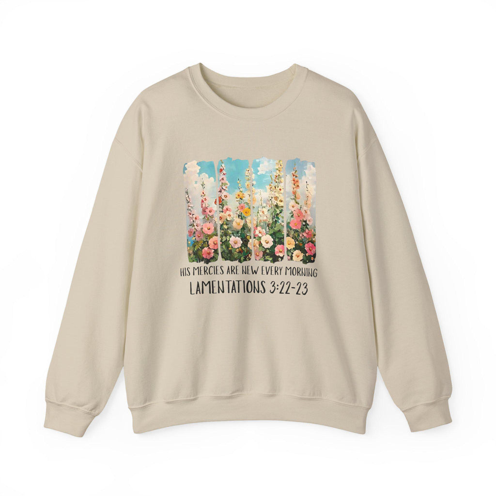 Floral Bible Verse Sweatshirt, Inspirational Christian Crewneck