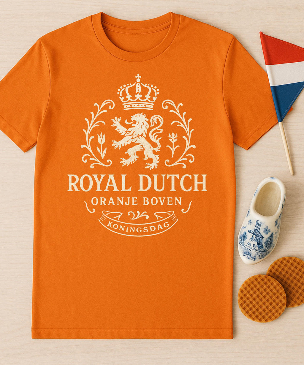 Koningsdag Shirt Nederland • Dutch King’s Day Oranje Tee • Royal Dutch Lion T-Shirt • Holland Party Shirt • Kingsday Festival Top