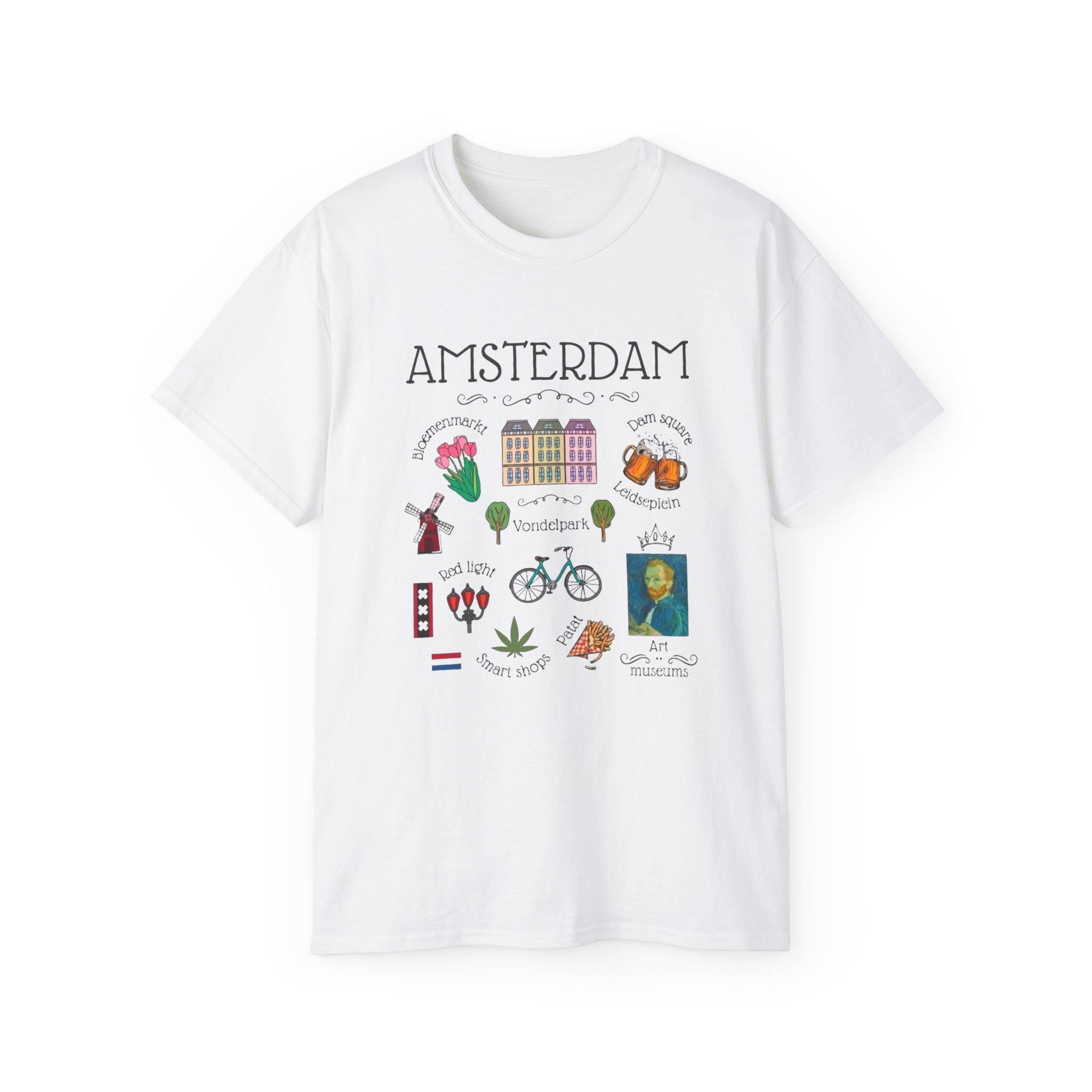 Amsterdam Shirt | Netherlands Travel Tee | Minimalist Dutch Graphic T-Shirt | Europe Vacation Shirt | Holland Souvenir Gift
