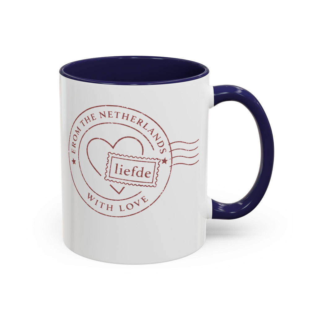 From the Netherlands With Love Mug | Dutch Valentine Coffee Mug | Minimal European Love Gift | Liefde Ceramic Mug
