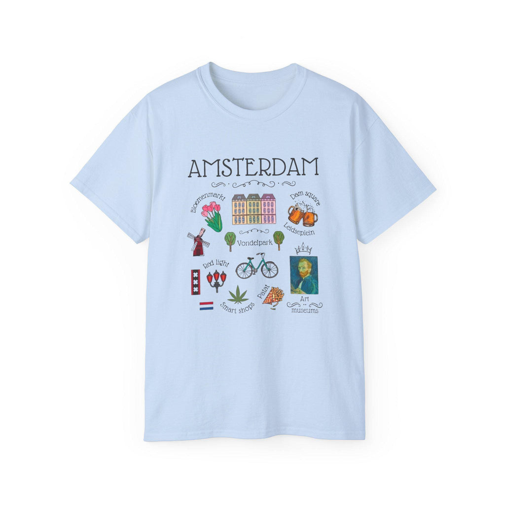 Amsterdam Shirt | Netherlands Travel Tee | Minimalist Dutch Graphic T-Shirt | Europe Vacation Shirt | Holland Souvenir Gift