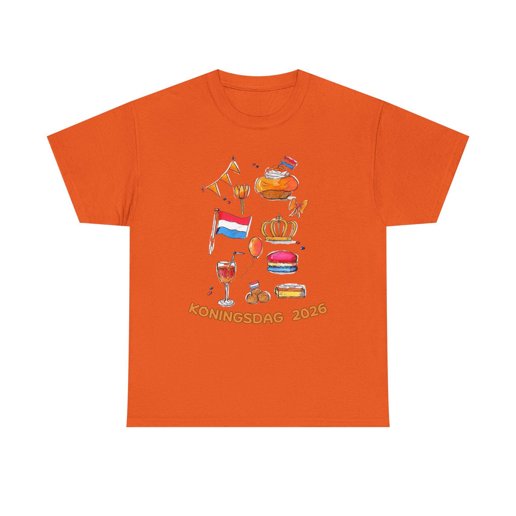 Koningsdag 2026 Shirt | Dutch Kings Day Tee | Oranje Festival Tee | Netherlands Independence Celebration Top | Holland Pride Shirt |Tompouce