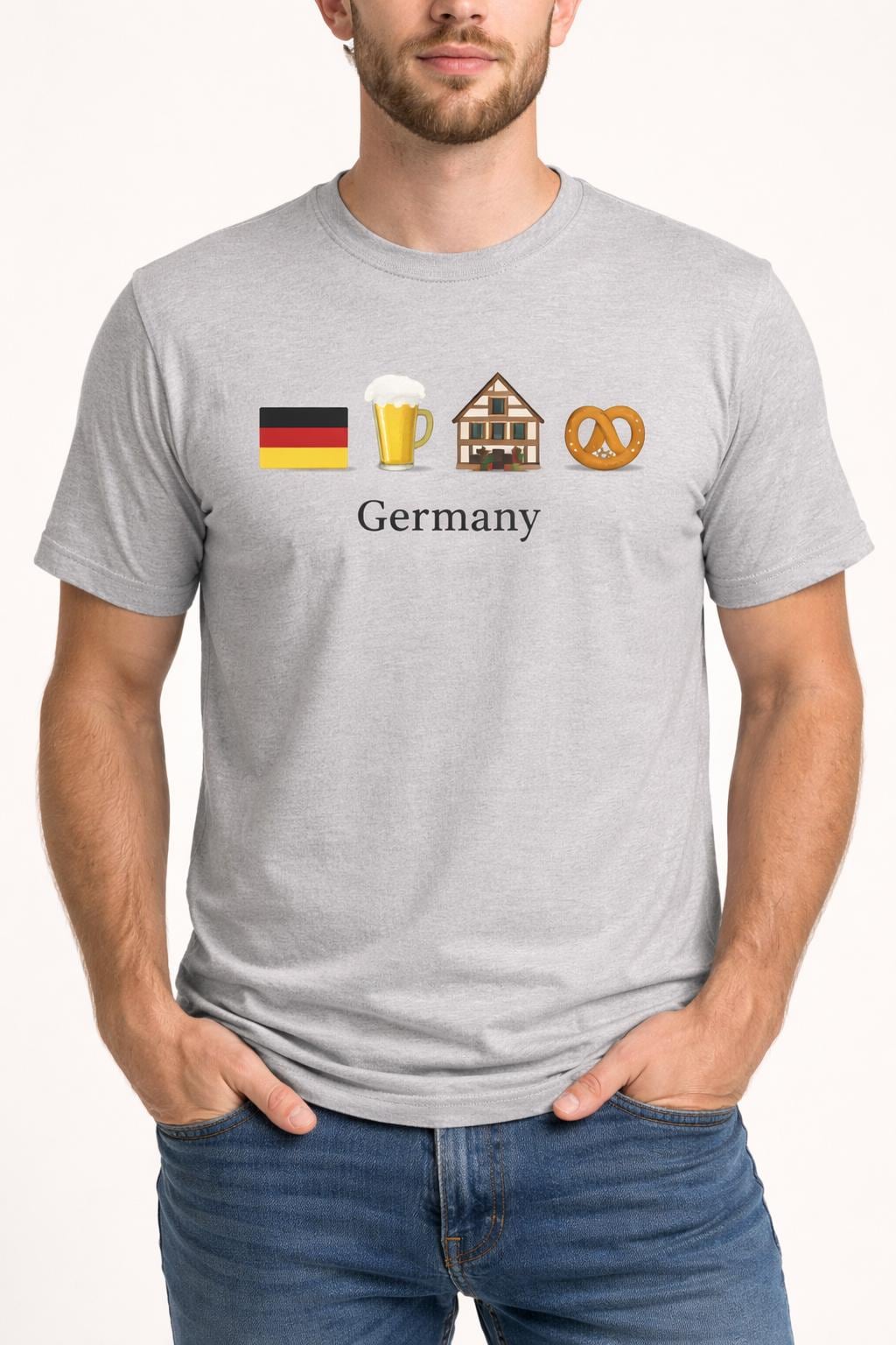 Germany Travel Shirt | German Flag Beer Pretzel Graphic Tee | Oktoberfest Shirt | Germany Vacation Shirt | German Culture T-Shirt | Europe