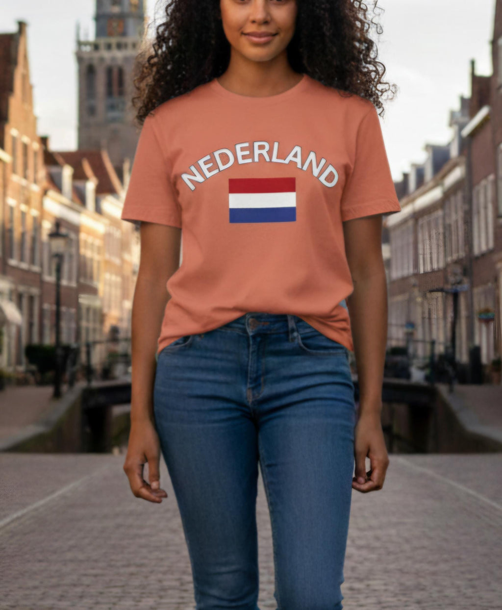Nederland T-Shirt | Dutch Flag Shirt | Netherlands Graphic Tee | Unisex Garment-Dyed Shirt | Holland Travel Gift