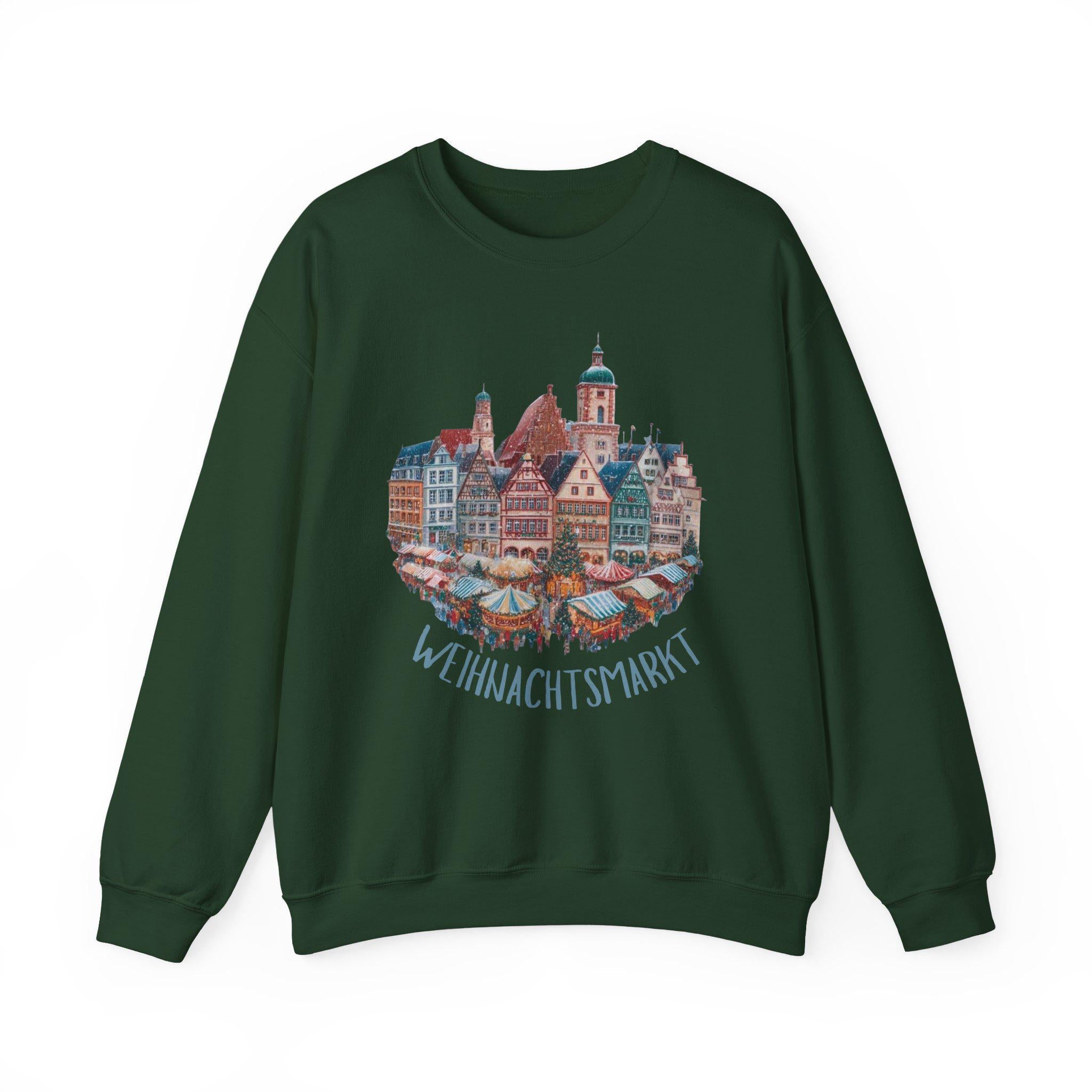German Christmas Market Sweatshirt • St. Nicholas Holiday Jumper • European Christmas Sweater • Christkindlmarkt Cozy Pullover