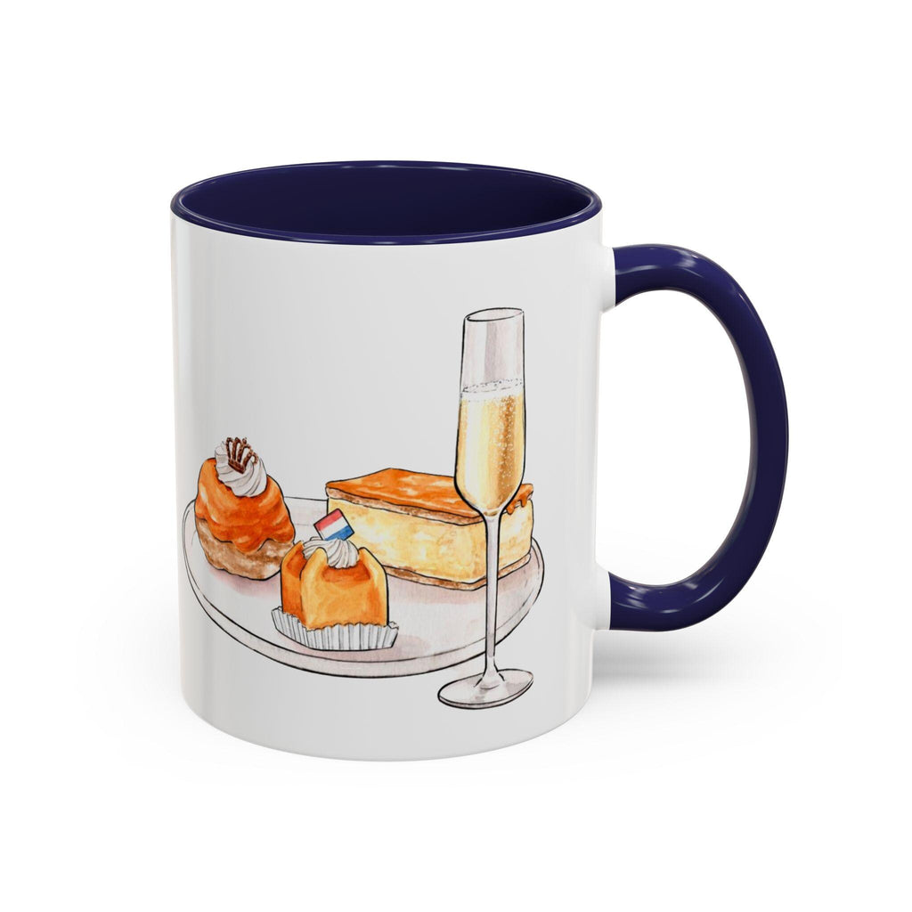 Kings Day Mug | Koningsdag | Champagne and Pastries Coffee Cup | Dutch Koningsdag Orange Aesthetic Mug | Netherlands Brunch Gift