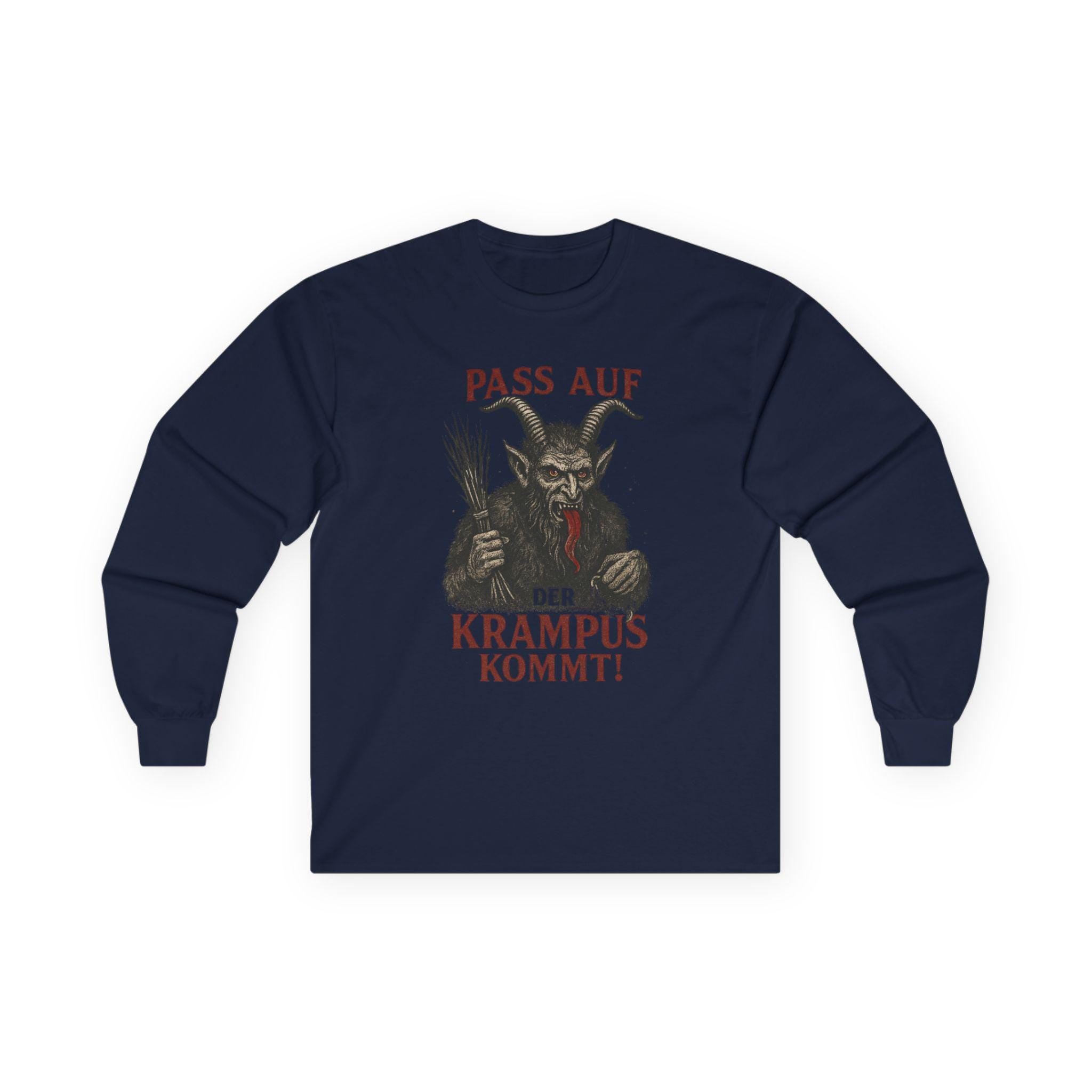 Krampus Long Sleeve Shirt • German Christmas Horror Tee • Scary Holiday Shirt • Alpine Folklore Sweatshirt • Dark Christmas Aesthetic