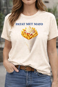Patat Met Mayo Shirt | Dutch Fries Shirt | Amsterdam Street Food Tee | Netherlands Travel Shirt | Dutch Food Graphic Tee | European Snack