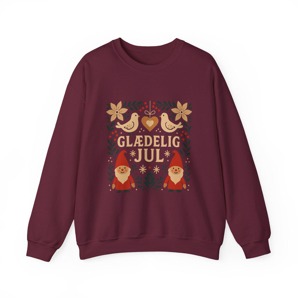 Danish Christmas Sweatshirt • Glædelig Jul Nordic Crewneck • Scandinavian Holiday Sweater • Hygge Christmas Jumper