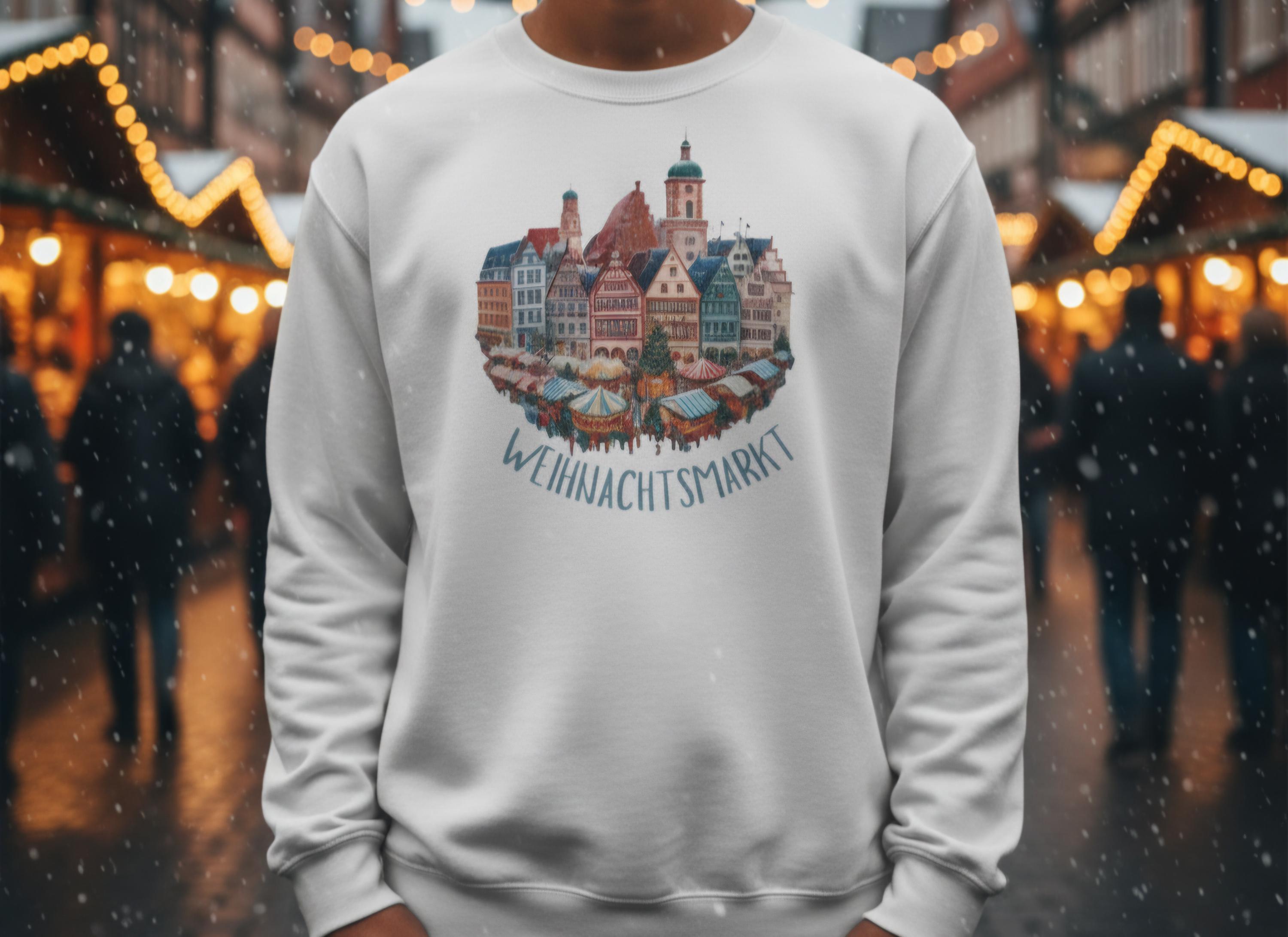 German Christmas Market Sweatshirt • St. Nicholas Holiday Jumper • European Christmas Sweater • Christkindlmarkt Cozy Pullover