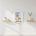 Netherlands Pennant Banner • Dutch Wall Art • Windmill Home Decor • Holland Travel Gift • Netherlands Souvenir • Amsterdam Wall Overijssel