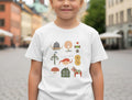 Sweden Icons Youth T-Shirt | Scandinavian Kids Shirt | Nordic Folk Art Tee | Swedish Dala Horse Shirt | Cute Europe Kids Gift