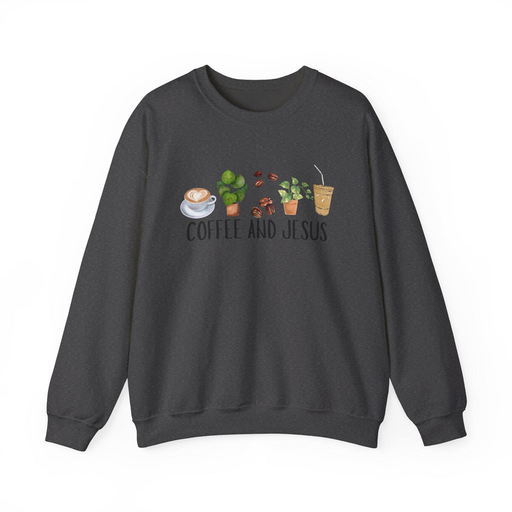 Coffee and Jesus Sweatshirt: Cozy Christian Crewneck