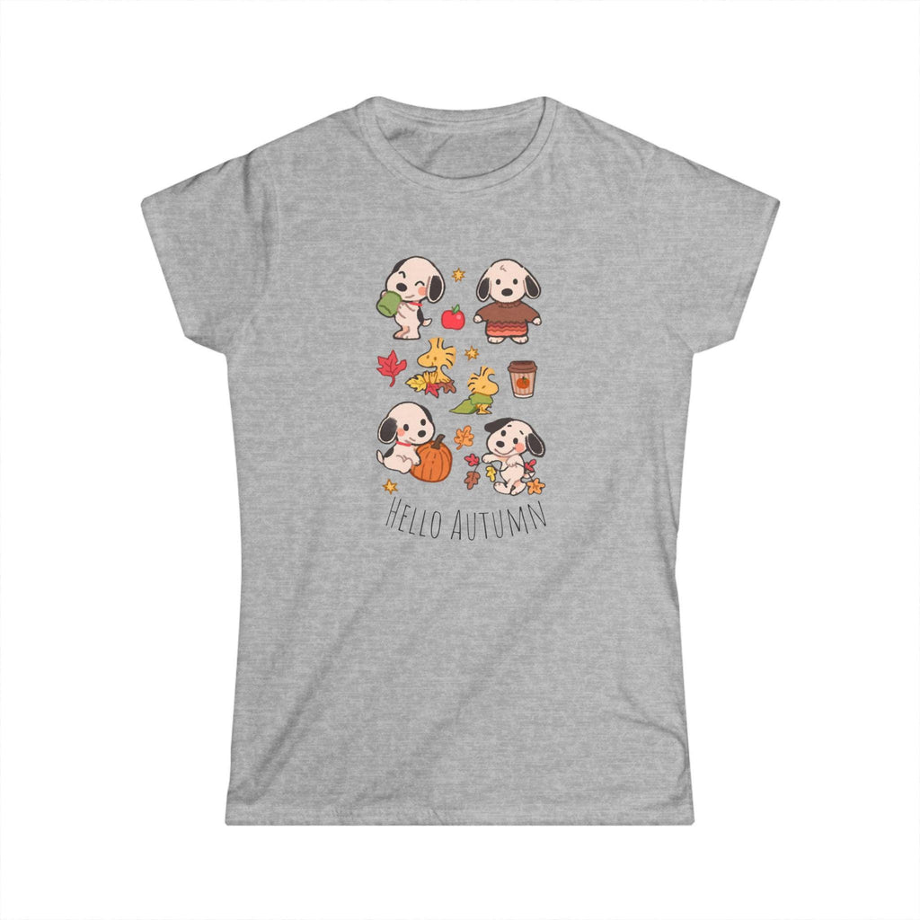 Hello Autumn Shirt, Fall Women’s Tee, Cute Pumpkin Fall Shirt, Cozy Autumn Vibes, Gezellig Shirt, Seasonal Graphic Tee, Gift for Her