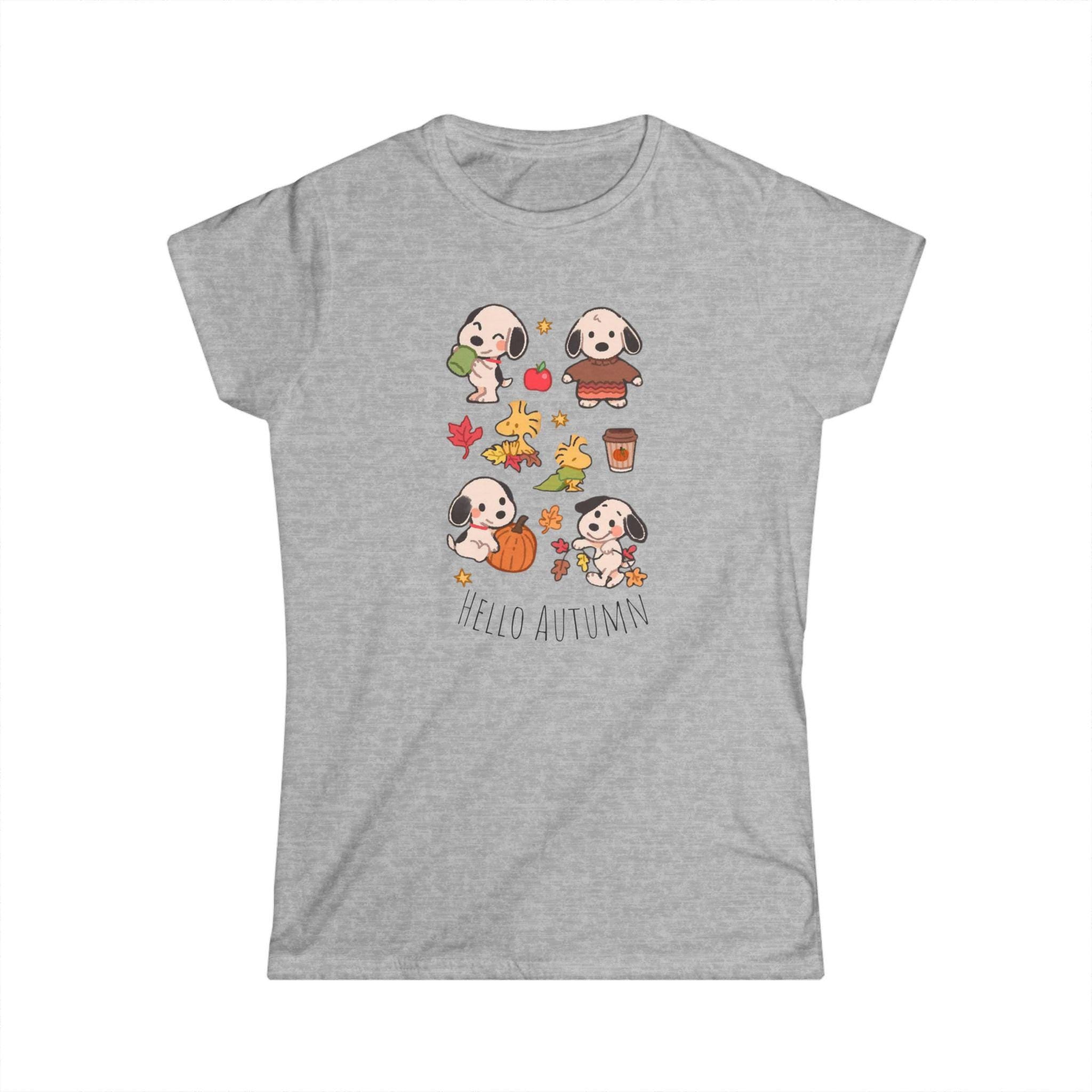 Hello Autumn Shirt, Fall Women’s Tee, Cute Pumpkin Fall Shirt, Cozy Autumn Vibes, Gezellig Shirt, Seasonal Graphic Tee, Gift for Her