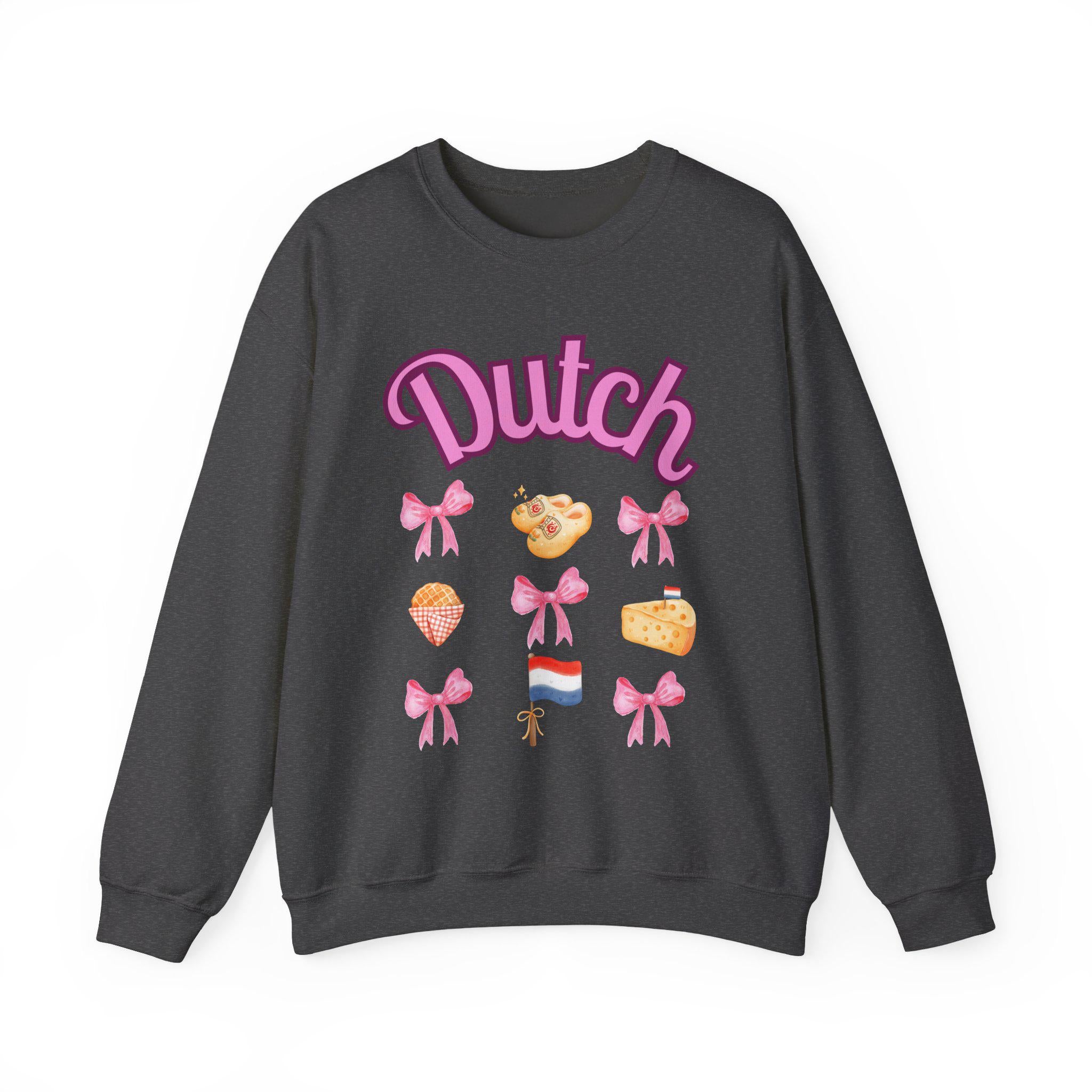 Dutch Barbie Sweatshirt, Pink Netherlands Pullover, Holland Graphic Sweater, Cute Dutch Girl Crewneck, Amsterdam Barbie Aesthetic Top