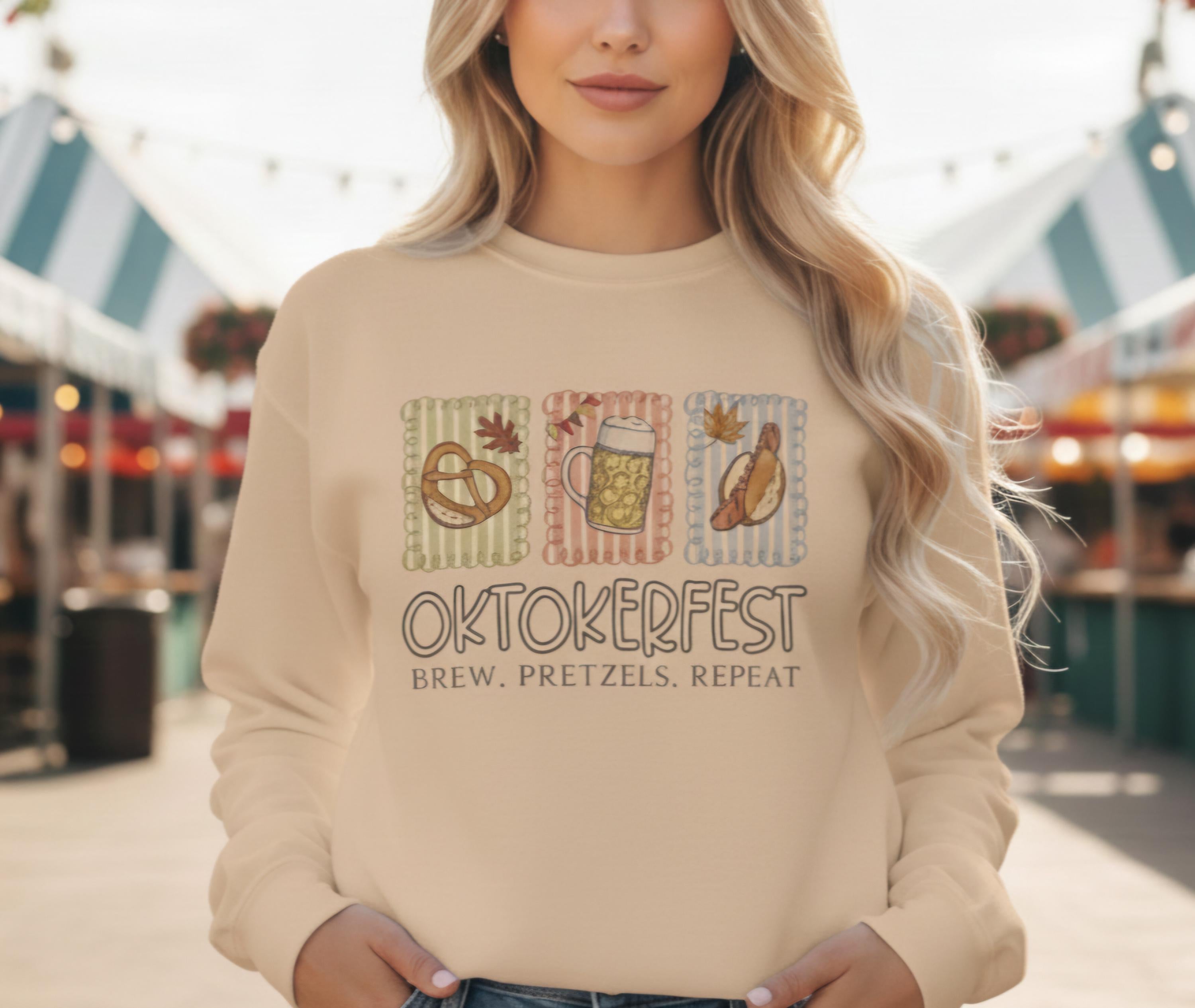 Oktoberfest Sweatshirt Women, Cute Beer Girl Crewneck, Bavarian Festival Jumper, Fall Beer Party Sweater, Cozy Oktoberfest Gift