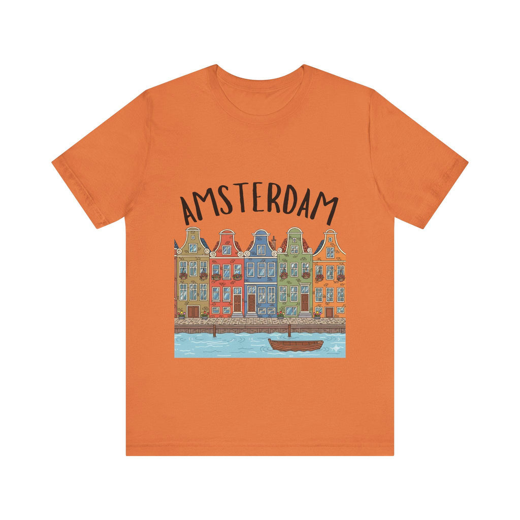 Amsterdam Canal Houses Shirt • Dutch Travel Tee • Netherlands Graphic Tee • Cute Amsterdam T-Shirt • Holland Travel Gift