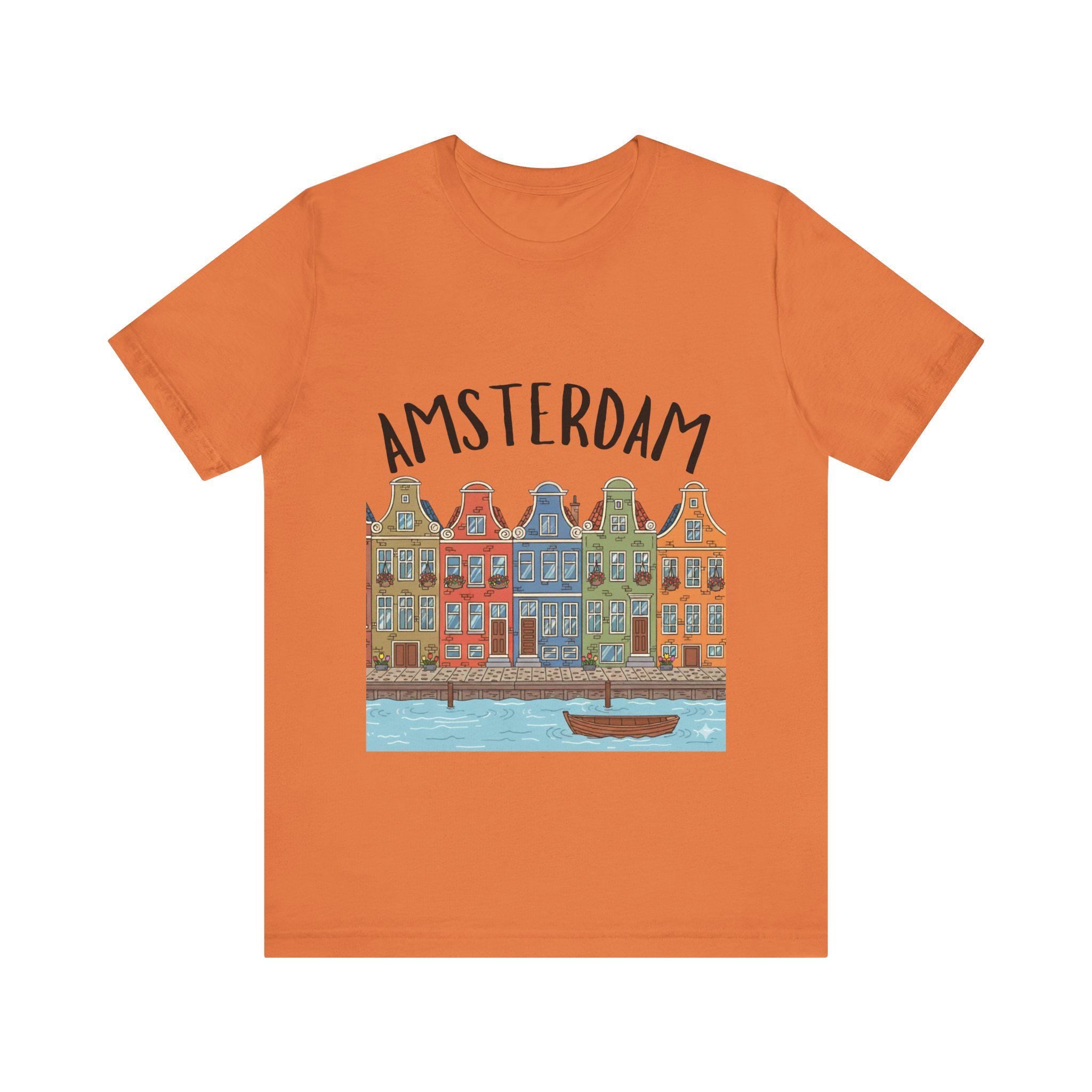Amsterdam Canal Houses Shirt • Dutch Travel Tee • Netherlands Graphic Tee • Cute Amsterdam T-Shirt • Holland Travel Gift