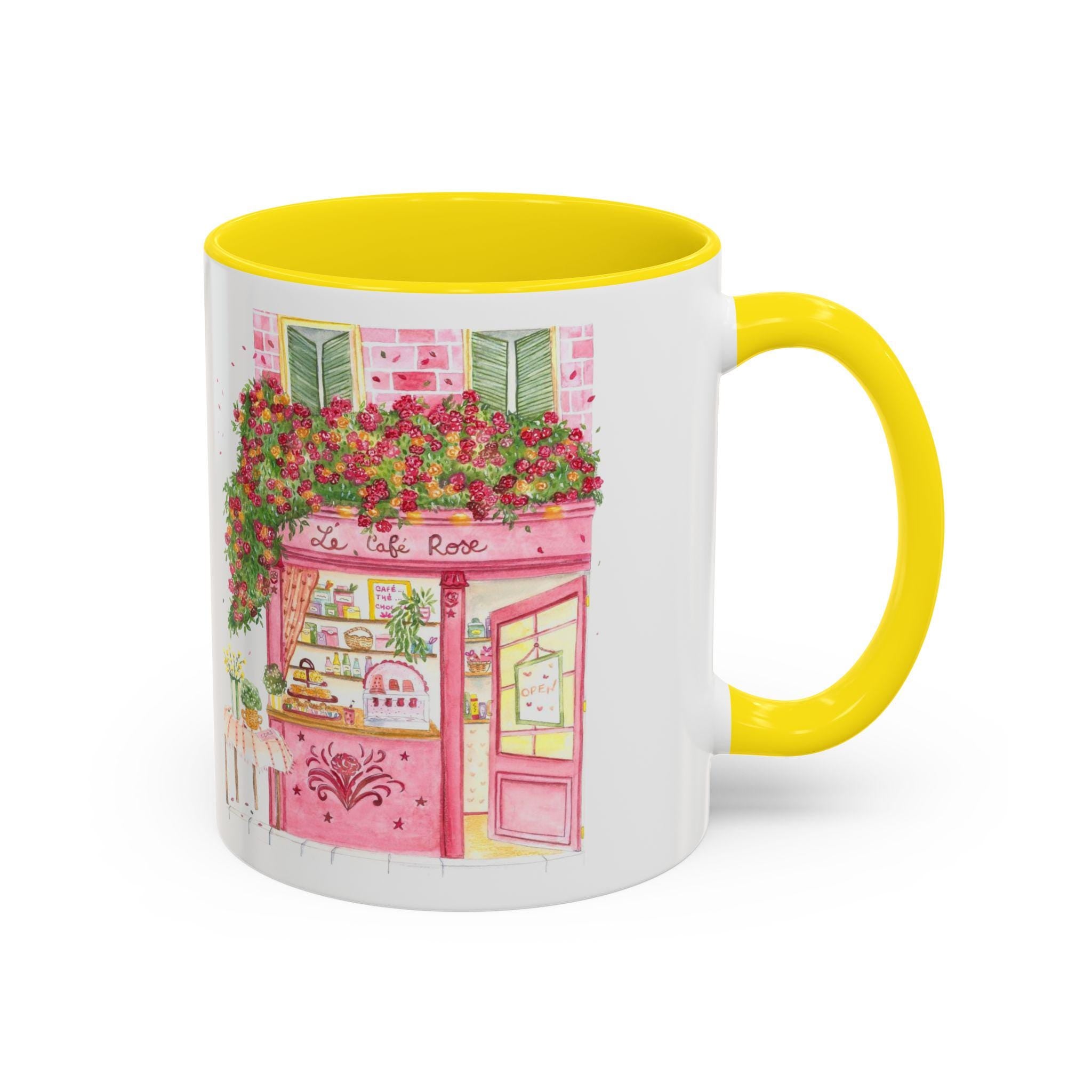 Paris Café Mug | French Cottagecore Coffee Cup | Floral Parisian Coffee Mug | Aesthetic Tea Mug | Romantic Gift