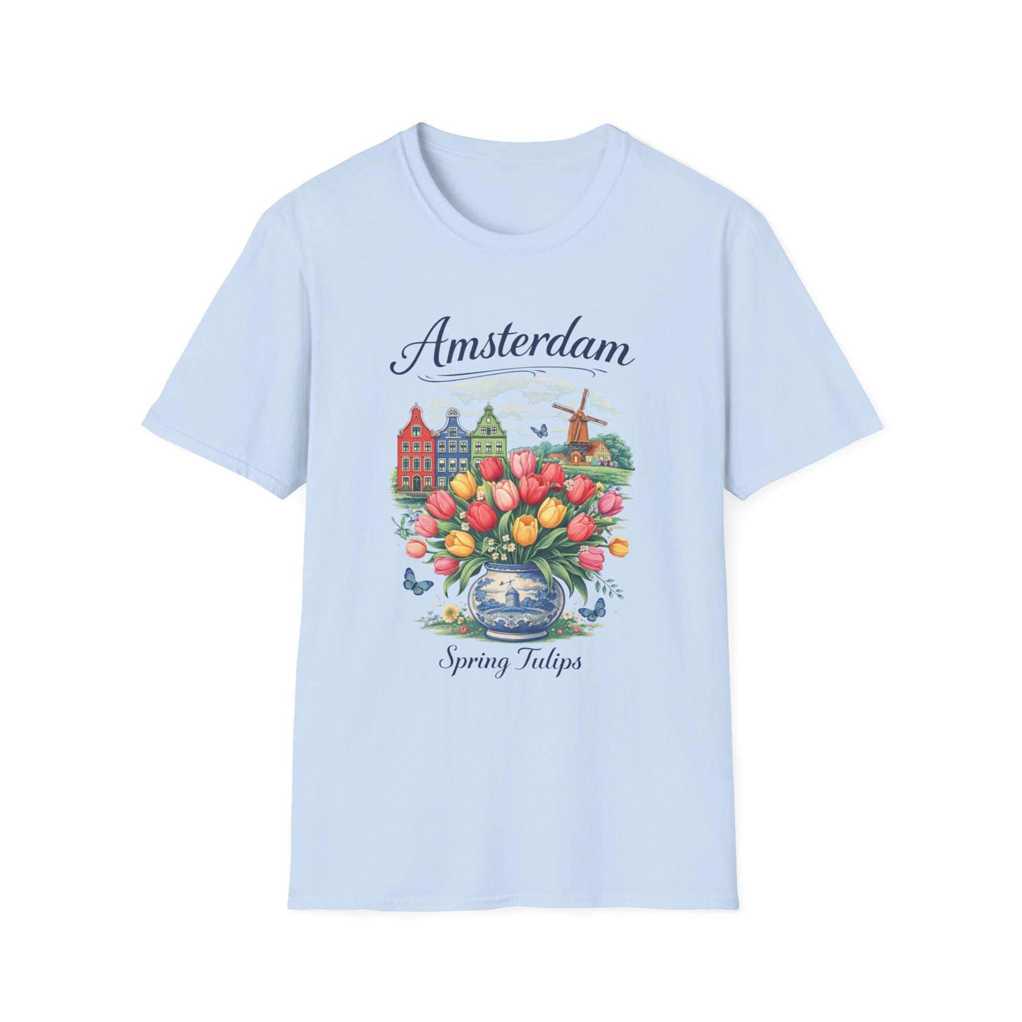 Amsterdam Tulip Shirt | Dutch Spring Tee | Netherlands Travel Shirt | Tulip Field Aesthetic | European Vacation Shirt | Holland Gift