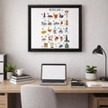 Netherlands Alphabet Print | Dutch A Z Wall Art | Scandinavian Nursery Decor | Minimalist Educational Poster | Framed or Unframed
