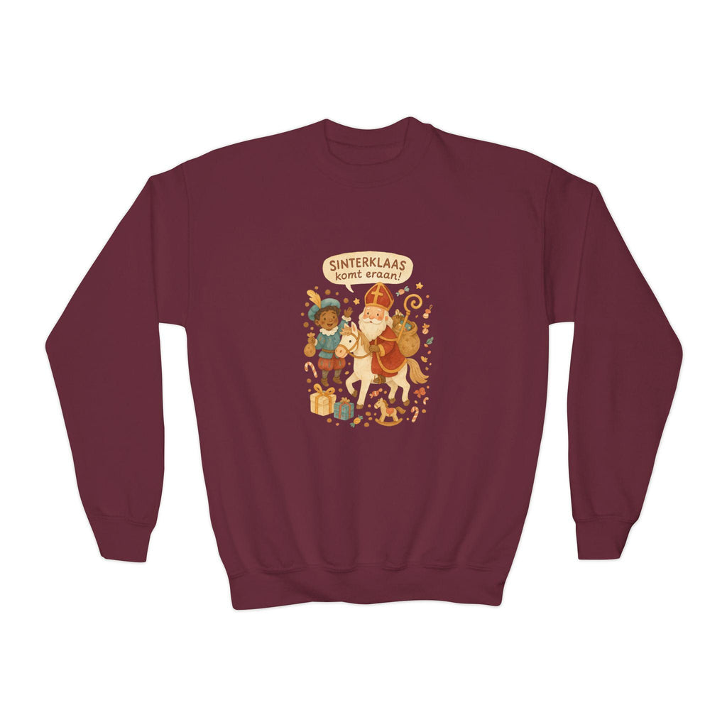 Sinterklaas Youth Sweatshirt • Dutch Christmas Kids Jumper • Saint Nicholas Holiday Sweater • Kids Sinterklaas Shirt • Cute Dutch Tradition