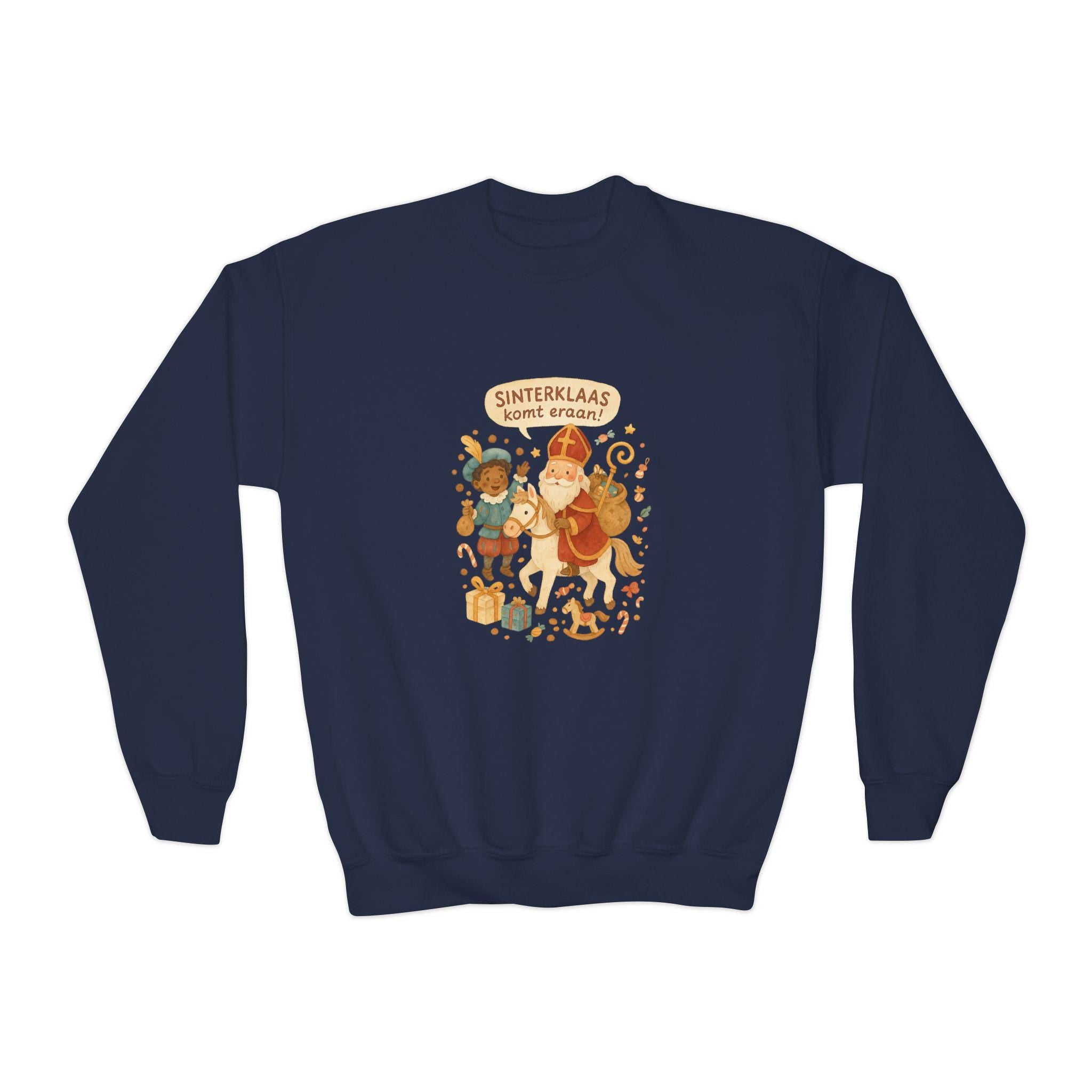 Sinterklaas Youth Sweatshirt • Dutch Christmas Kids Jumper • Saint Nicholas Holiday Sweater • Kids Sinterklaas Shirt • Cute Dutch Tradition