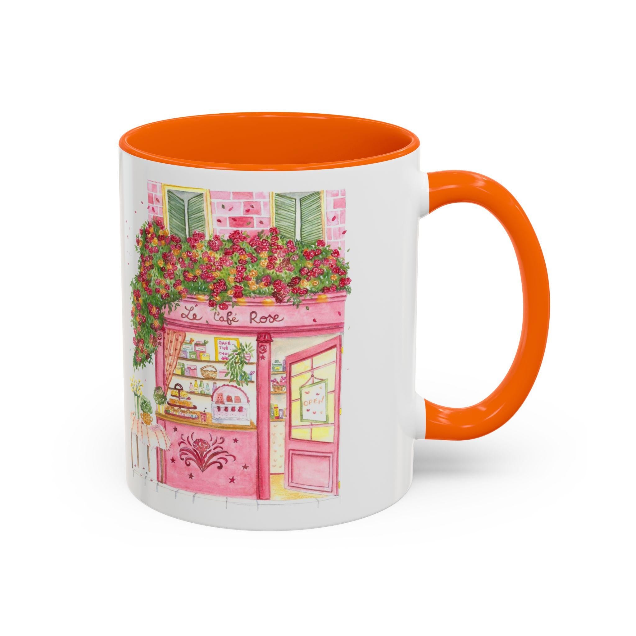 Paris Café Mug | French Cottagecore Coffee Cup | Floral Parisian Coffee Mug | Aesthetic Tea Mug | Romantic Gift