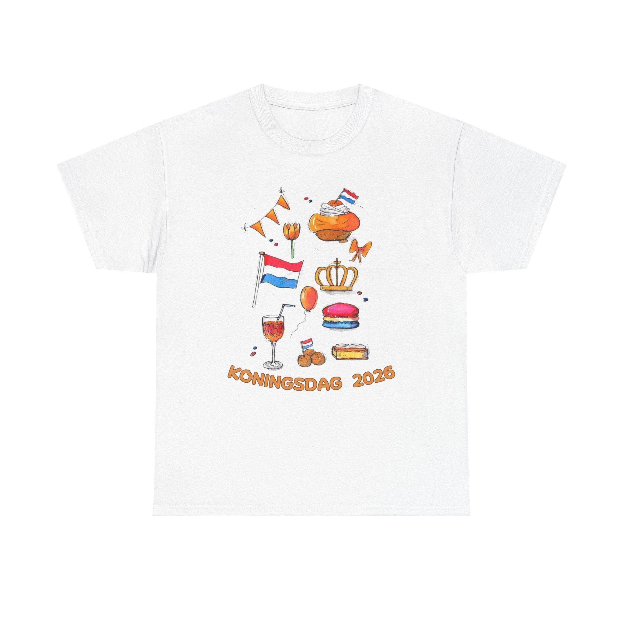 Koningsdag 2026 Shirt | Dutch Kings Day Tee | Oranje Festival Tee | Netherlands Independence Celebration Top | Holland Pride Shirt |Tompouce