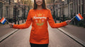Dutch Kings Day Long Sleeve Shirt | Oranje Boven Netherlands Crewneck | Koningsdag  Shirt | Holland Pride Gift | Unisex Orange Party