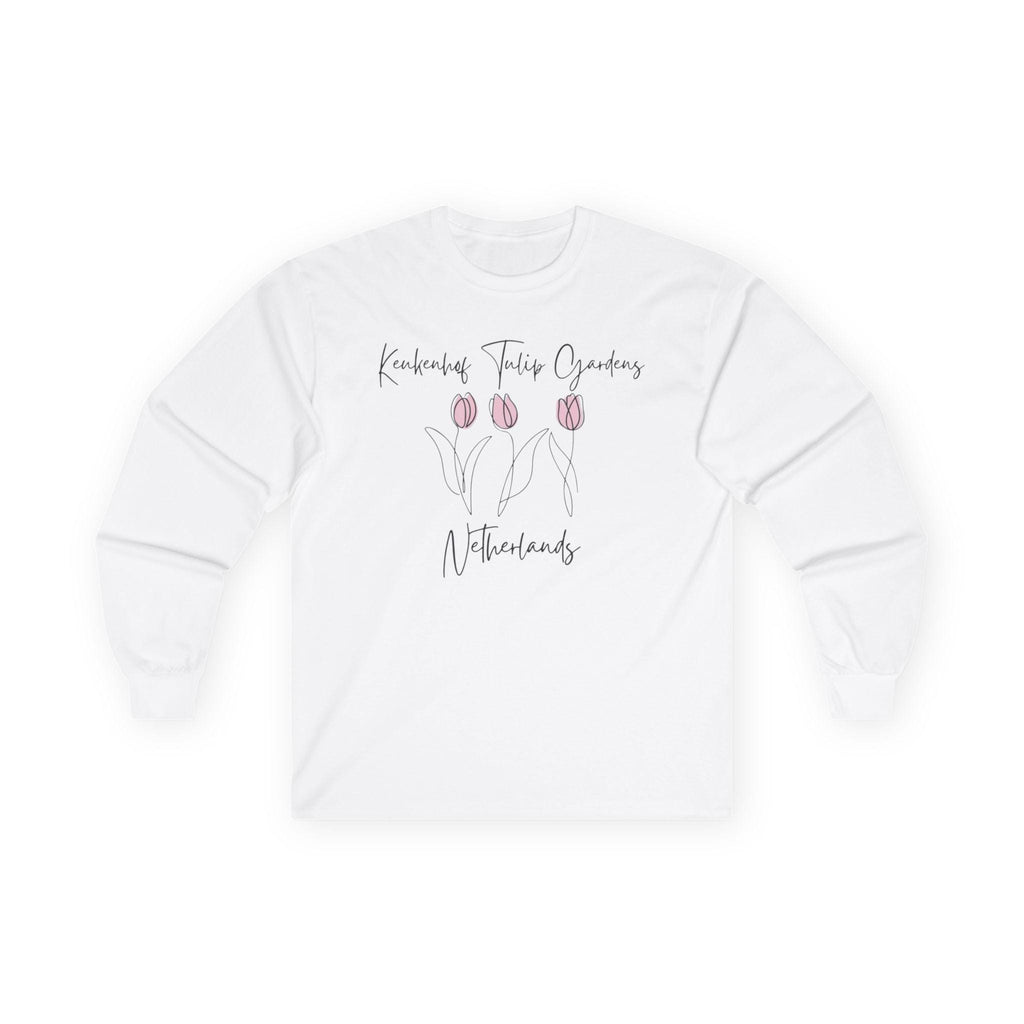 Keukenhof Tulip Gardens Long Sleeve Shirt – Dutch Floral Tee, Netherlands Travel Gift, Spring Tulip Graphic Top
