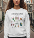 Amsterdam Sweatshirt • Dutch Souvenir Crewneck • Netherlands Travel Gift • Cozy Holland Sweater