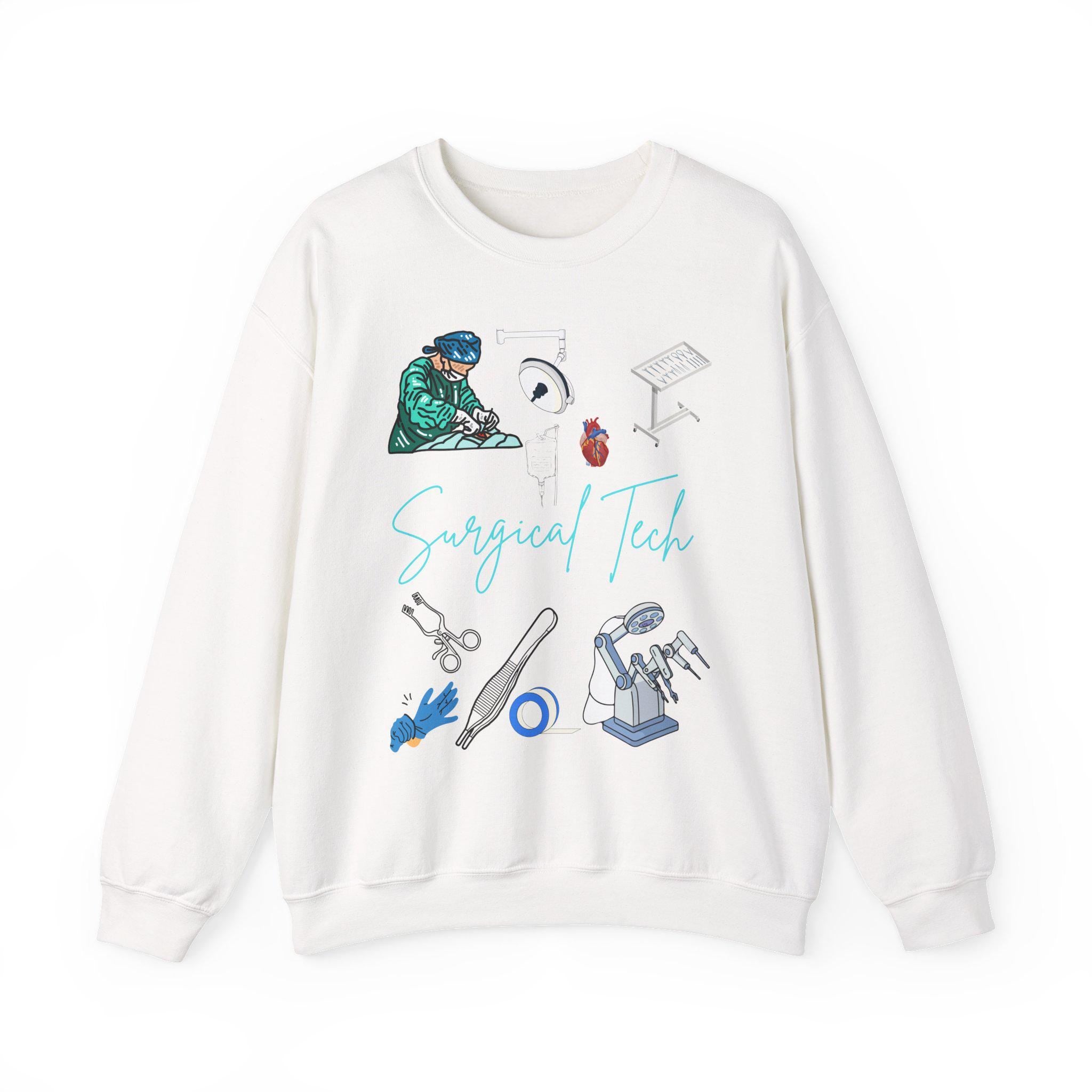 Surgical Tech Crewneck Sweatshirt | Scrub Life Sweater | Cute Medical Apparel for OR & Healthcare Workers