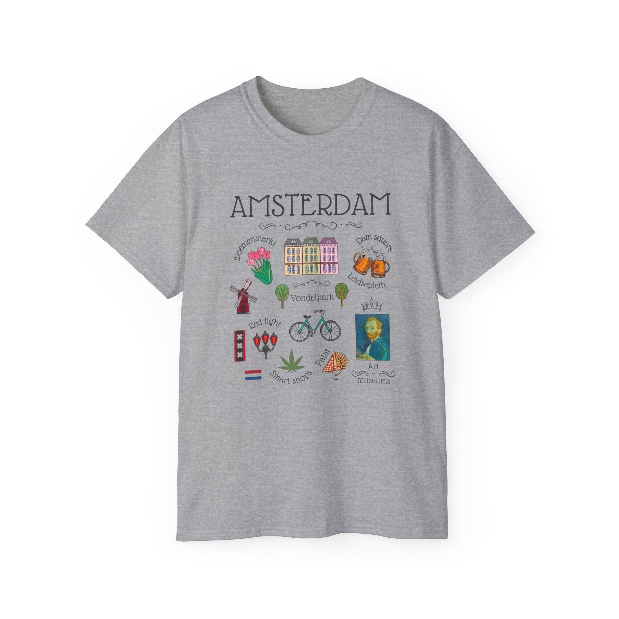 Amsterdam Shirt | Netherlands Travel Tee | Minimalist Dutch Graphic T-Shirt | Europe Vacation Shirt | Holland Souvenir Gift