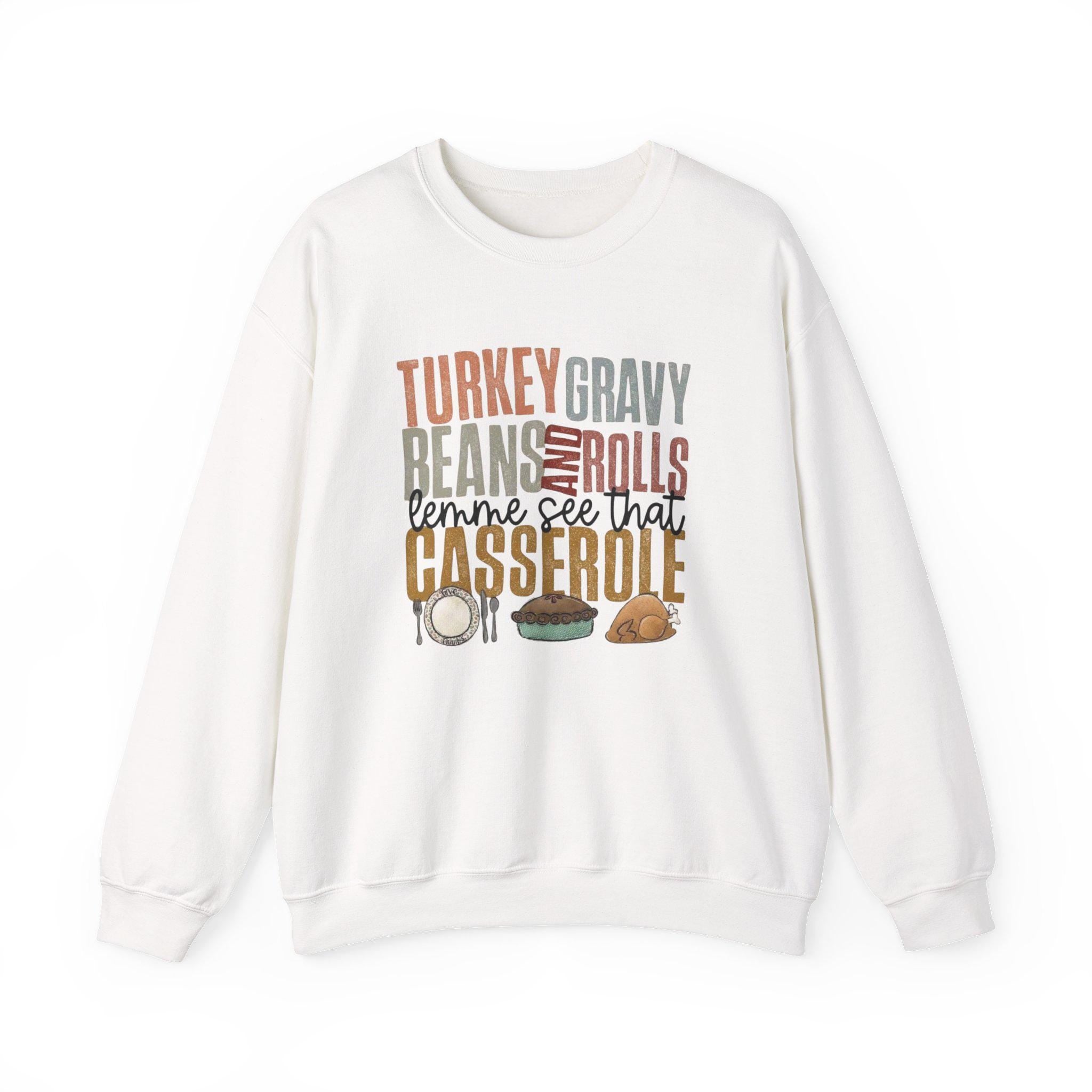 Thanksgiving Food Sweatshirt • Turkey Day Crewneck • Fall Feast Sweater • Cozy Holiday Dinner Jumper