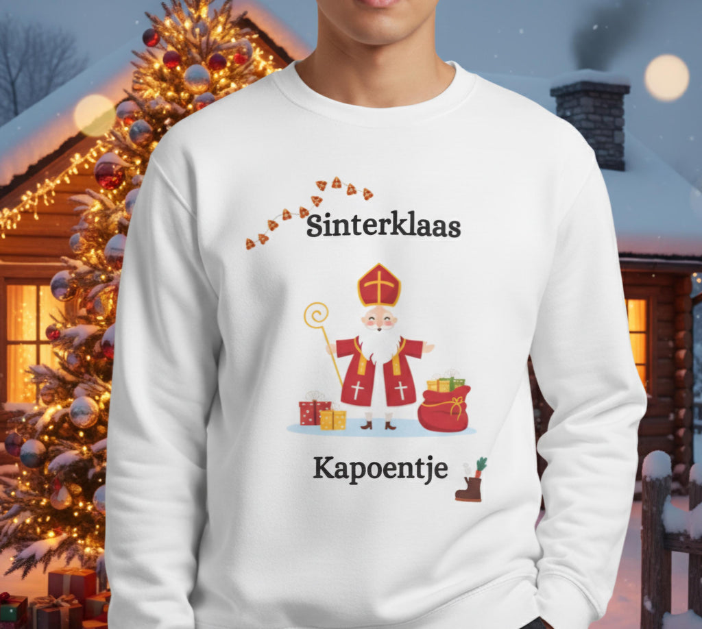 Sinterklaas Sweatshirt • Dutch Christmas Crewneck • Kapoentje Sweater • Netherlands Holiday Tradition Shirt • Cozy Saint Nicholas Pullover