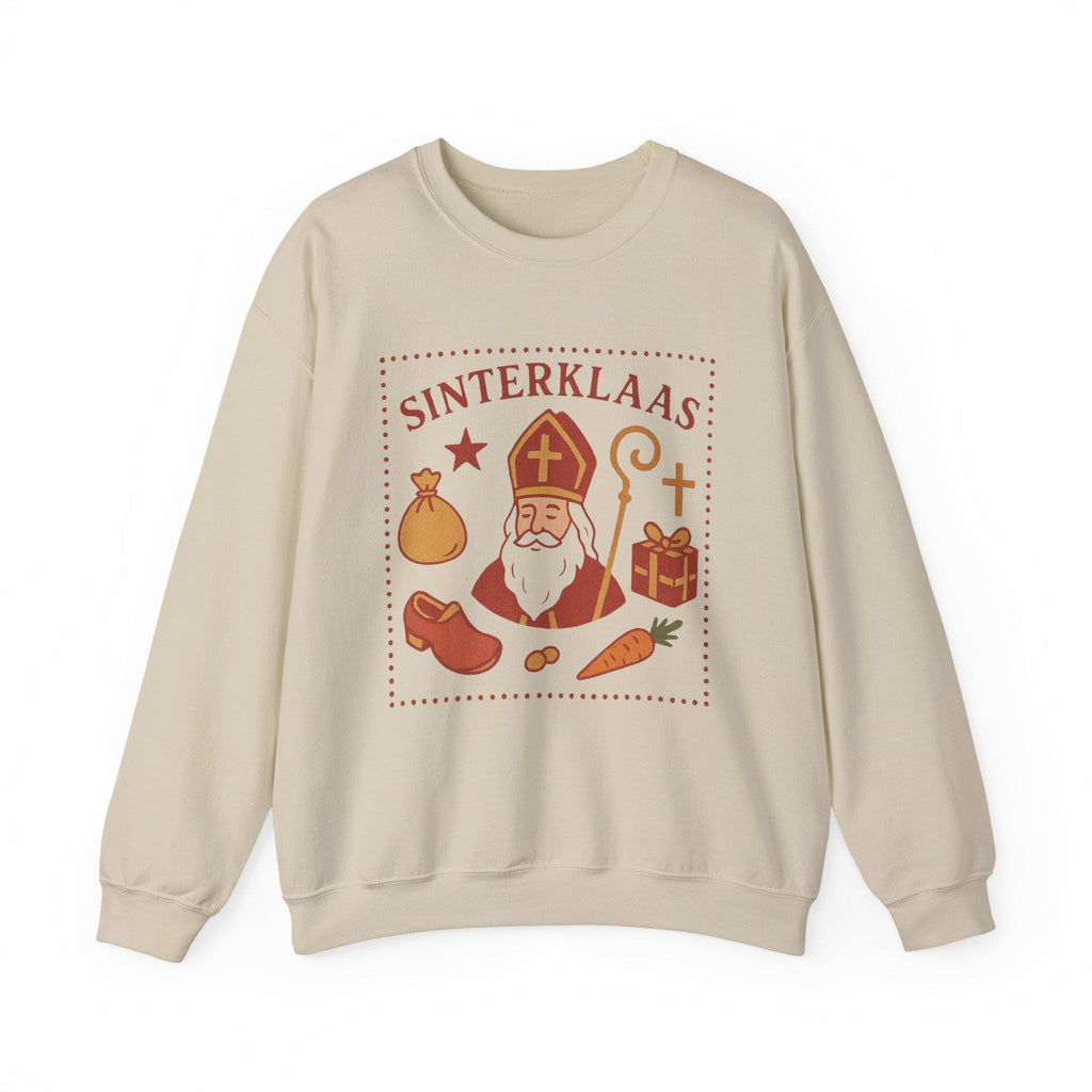 Sinterklaas Sweatshirt – Dutch Christmas Pullover, Cozy St. Nicholas Holiday Jumper, Netherlands Winter Gift, Festive Embroidered Crewneck