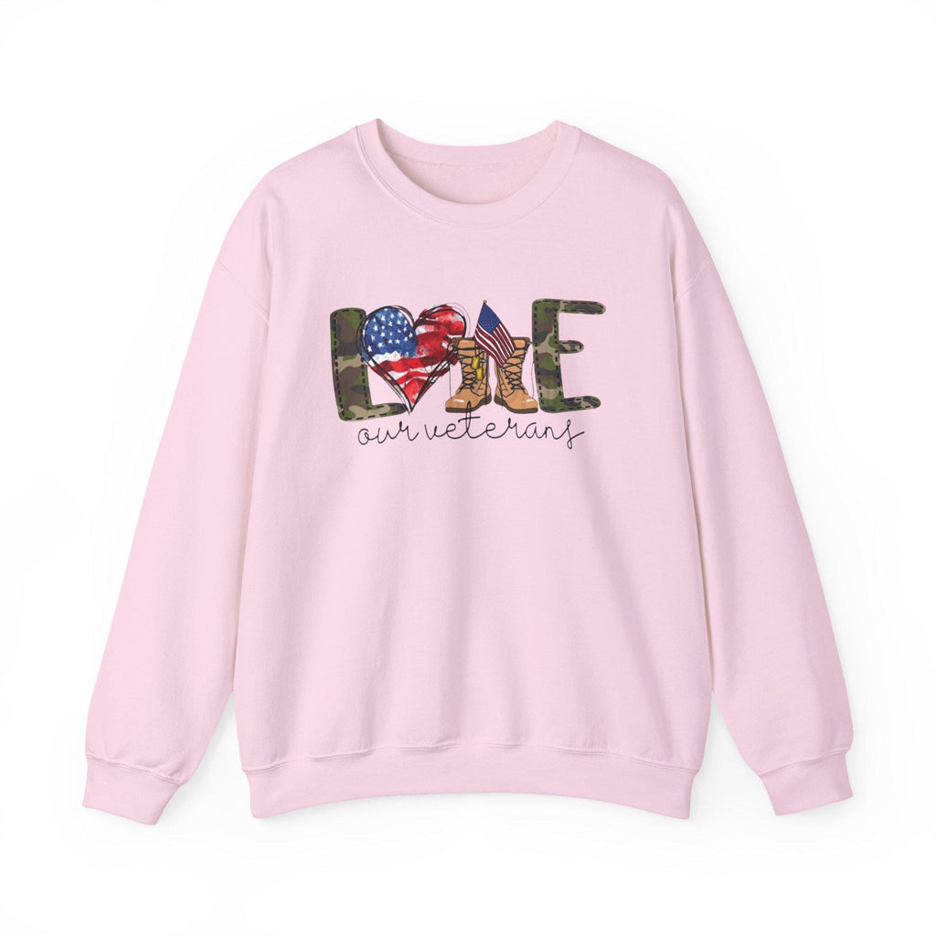 Veterans Day Sweatshirt, Military Appreciation Crewneck, USA Flag Veteran Gift, Support Our Troops Shirt, Patriotic Unisex Fall Sweatshirt