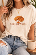 Stroopwafel Shirt | Dutch Dessert Tee | Netherlands Food Shirt | Amsterdam Travel Shirt | Stroopwafel Lover Gift | European Food Graphic Tee