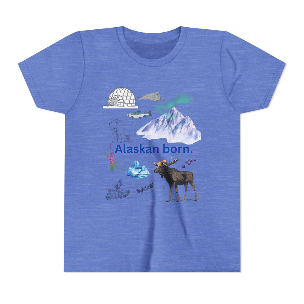 Alaskan Adventure Kids Tee – Alaska Nature Shirt, Outdoor Youth T-Shirt, Wilderness Explorer Gift, Hiking Adventure Kids Clothing